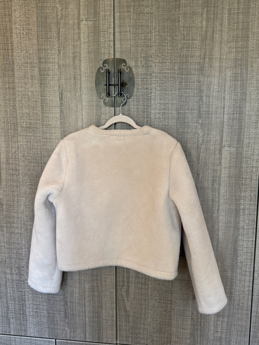 Zara Faux Shearling Jacket With‎ Fireman-Style Lobster Clasps - Picture 8 of 17